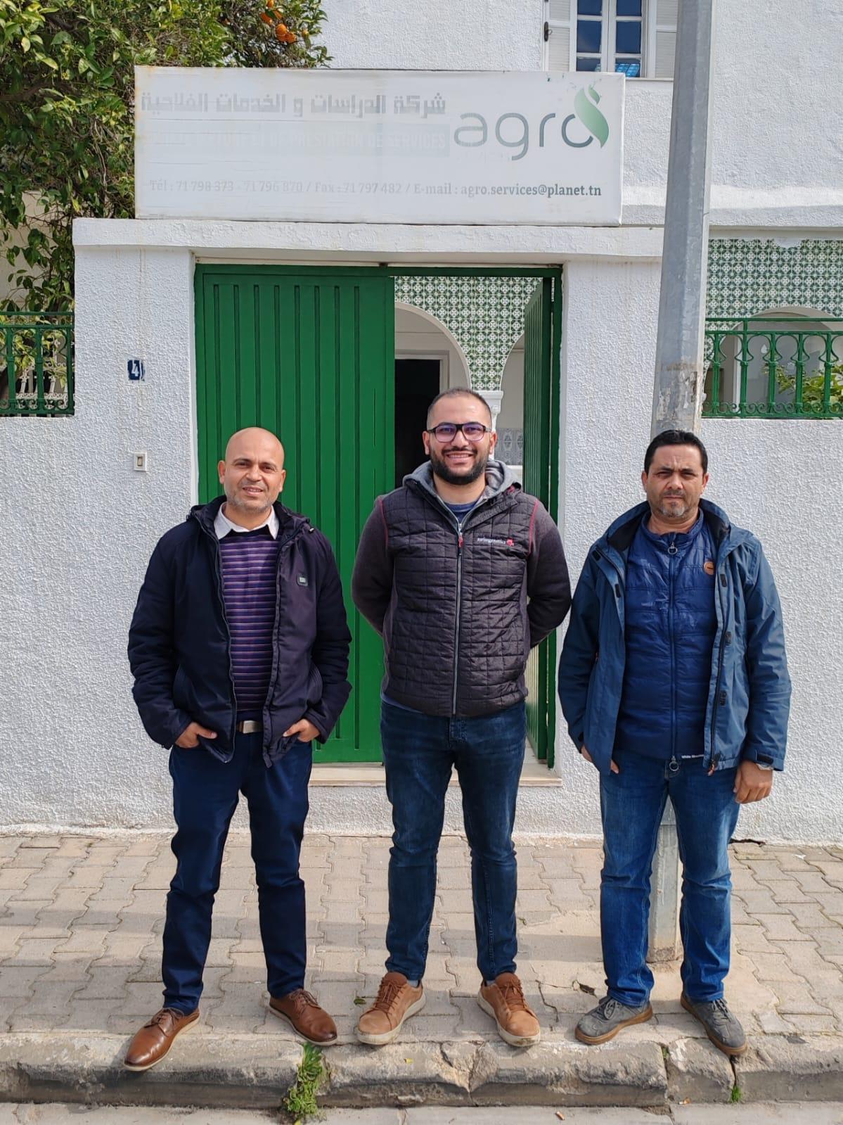 Bechir MIMOUNI (Verkaufsleiter AgroServices), Kenan KOCER (Export Sales Manager Swissgenetics), Khaled LAKHAL (Vertreter von AgroServices)